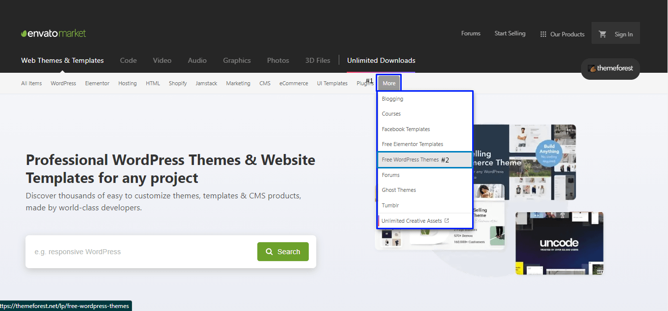 ThemeForest'ten Ücretsiz Premium WordPress Teması